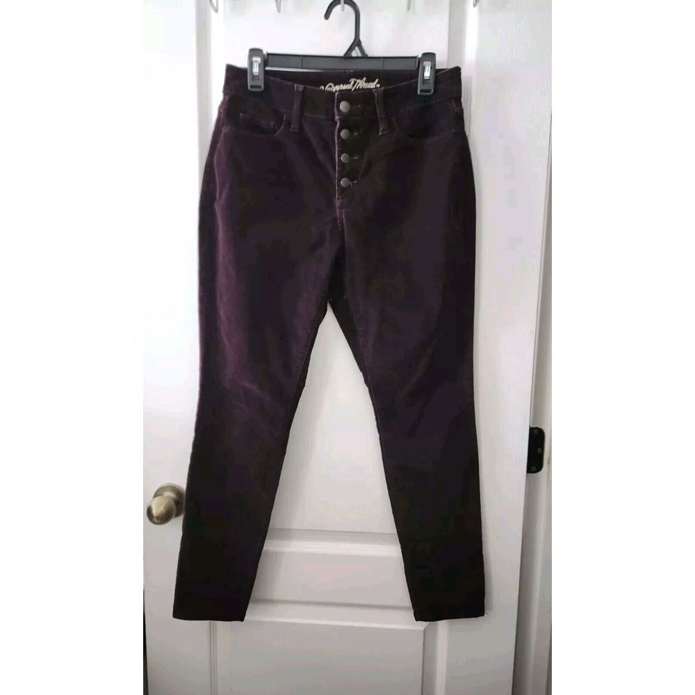 Universal Thread Women's High Rise Skinny Corduroy Button Up‎ Pants Size 6/28R